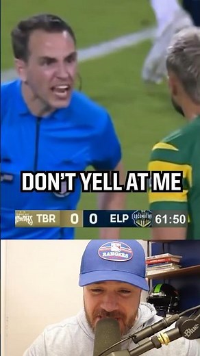 When yelling at the referee goes wrong, a breakdown #football #soccer #referee #fail #sports #usl