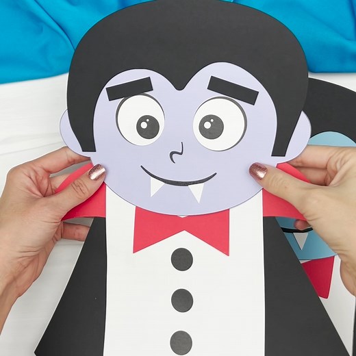 🧛‍♂️ Vampire Puppet Craft ✂️ Get the template on the blog | Simple Everyday Mom