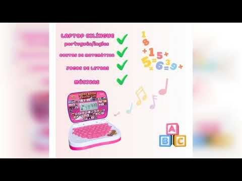 Review: Children's Educational Laptop for Girls, English Portuguese Notebook, Pink