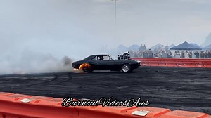 Blown Big Block DRAGON putting down a aggressive Burnout with the tyre fire to match at SPRINGNATS! 🔥 | Burnout Videos Aus
