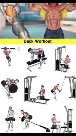 Back workout at gym | Back workout with dumbbells | back workout at home