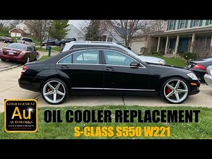 How To Change Mercedes S550 Oil Cooler Antifreeze Coolant Mix Replacement Repair Fix #W221 #GL550