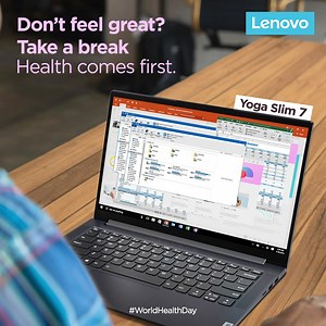 Looking for the secret to becoming more productive? Simple. Take breaks. Over exhaustion = low productivity Excessive work can lead to mental strain and affect your physical health. You need to deactivate to reactivate! Starting this World Health Day, let’s promise to give ourselves the breaks we deserve. #WorldHealthDay2021 #WorldHealthDay #HealthDay #Health #TakeABreak #Topical #TopicalSpot #Lenovo #YogaSlim7 #Yoga | Lenovo India
