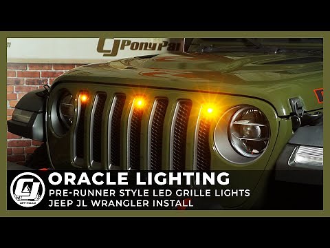 2018-2021 Jeep JL Install | Oracle LED Grille Lights Pre-Runner Style