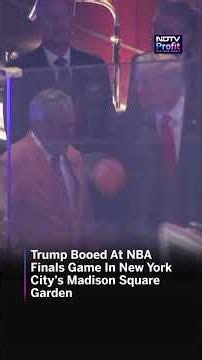 US President Trump Booed At NBA Finals Game In New York City’s Madison Square Garden | #shorts