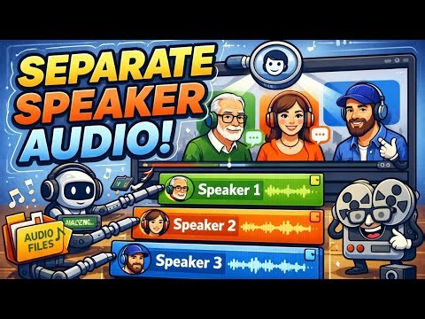 How to Extract Individual Speaker Audio from ANY Video (Easy Method!)