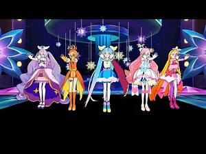 L-O-V-E with the Glitter Force Reaching Sky (MMD)