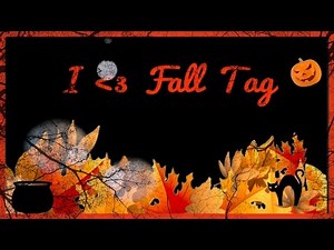 I Heart Fall Tag