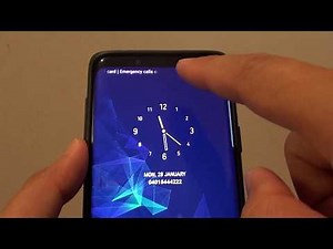 Samsung Galaxy S9: How to Change Lock Screen Clock Style