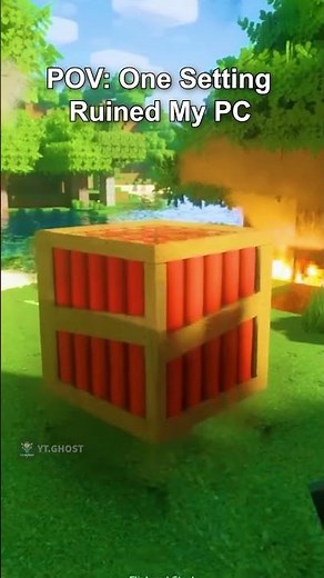 POV: Installed Realistic Graphics Mod in Minecraft💀🔥 #minecraft #shortsvideo