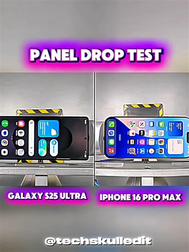 samsung galaxy s25 ultra vs iphone 16 pro max drop test#samsung #iphone #droptest