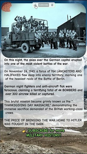 RAF Faces Deadly Night Over Berlin | 44 Bombers Lost 1943 | #shorts #raf #shortsfeed