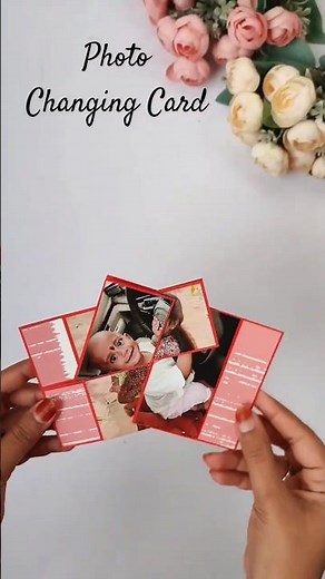 DIY Photo Changing Card Tutorial #shorts #youtubeshorts #shortsfeed #cardmakingideas #diy