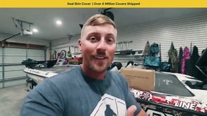 Seal Skin Pontoon Boat Cover, Waterproof Outdoor Protection, 21'-24'L x 102"W (Beam)