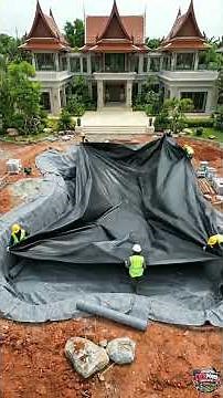 Build a Fish Tank in the Villa Garden - Full Construction