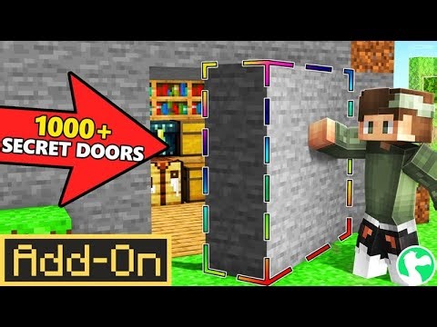 Secret Doors Add-On | NUEVO ADDON PARA MINECRAFT BEDROCK 1.21+ 2026 MARKETPLACE NEW.