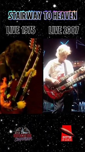 32 years apart !! Led Zeppelin's iconic Stairway To Heaven solo #classicrock #ledzeppelin #jimmypage