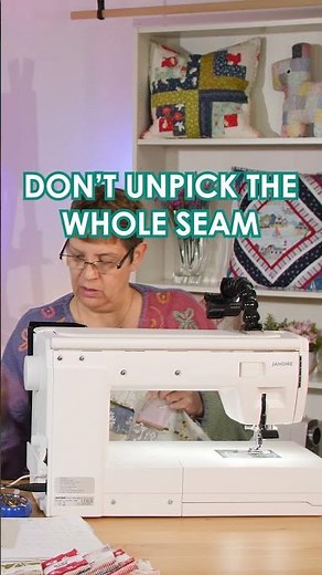 How to fix a mistake in your seam when quilting - Top Tip