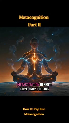 Metacognition isn’t about stopping thoughts. It’s about noticing them without being pulled under. When you slow down, label the thought, and feel the pause — awareness returns. That pause is where choice lives. This is Part 2: how to step out of autopilot and relate to the mind with clarity, not control. The mind becomes a tool. Presence becomes the guide. #Metacognition #Consciousness #Presence #Innerself #Awareness