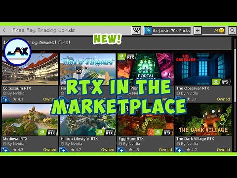 🔥 RTX in the Minecraft MARKETPLACE 💥
