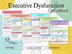 Executive Dysfunction Workbook | ADHD & Anxiety Planner | Organization and Productivity Guide | Mental Health and Focus Journal - Etsy Canada