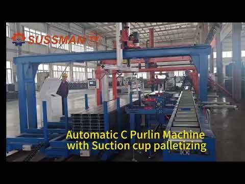 Fully Automatic C purlin roll forming machine with auto stacker
