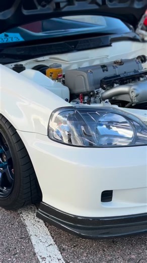 1.9K views · 11K reactions | @rhd__luis did his own paint and body that included the RHD conversion and K Swap! We got to meet him before the show when he picked up a set of our billet hood hinges with gas spring that he made sure to add. | Hush Performance | Facebook