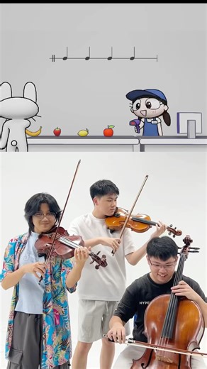 rhythm supermarket challenge on strings 💀🎻