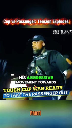 Cop vs Passenger: Tension Explodes. Part1 #policeofficer #lawsuit #truecrime #badcops #viral
