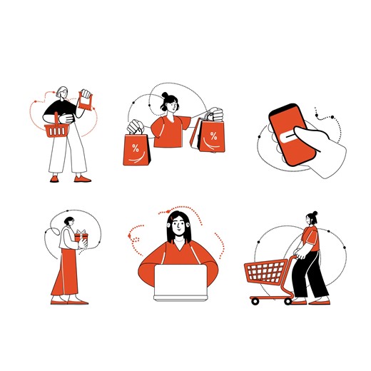 Animation of Shopping Flow and Micro Interactions in a Product C