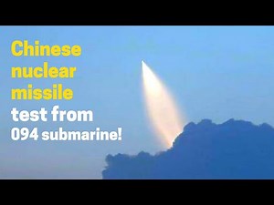 China SLBM test launch! JL-3 missile from type 094 nuclear submarine captured by airline pilots