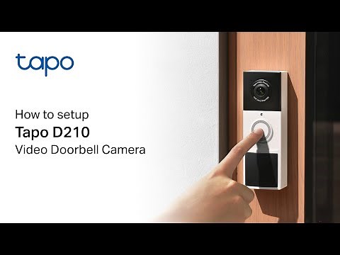 How to setup Tapo D210 Smart Doorbell Video Camera