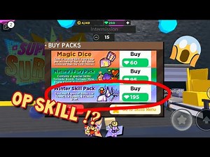 [GAMEPLAY] Showcasing the WINTER SKILL PACK in ROBLOX: Super Bomb Survival!