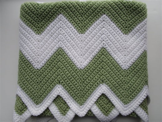 Chevron Crochet Blanket Pattern: Easy Modern Throw (any Size) - Etsy