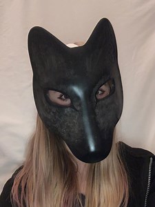 Black Waterproof Wolf Mask - Etsy
