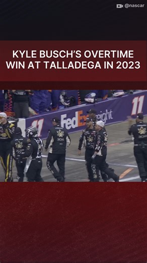 16K views · 520 reactions | Kyle Busch's surprise win at overtime in 2023 Talladega race  #KyleBusch #Nascar #nascarracing #nascarcupseries #RichardChildressRacing #talladegasuperspeedway | Rowdy Nation | Facebook