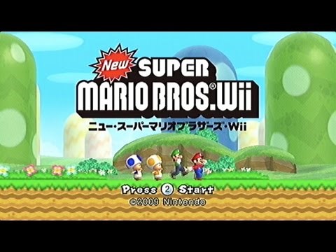 NewスーパーマリオブラザーズWii-1「タイトル＆オープニング」