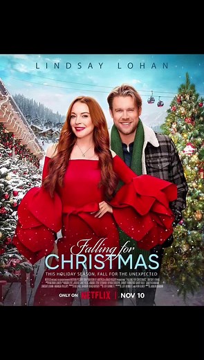 It's here. Lindsay's new movie 'Falling for Christmas' poster has been officially released. The movie will be available Nov 10 only on @netflix #LindsayLohan #Netflix #Christmas #fy #foryou #popculture #parishilton #trend