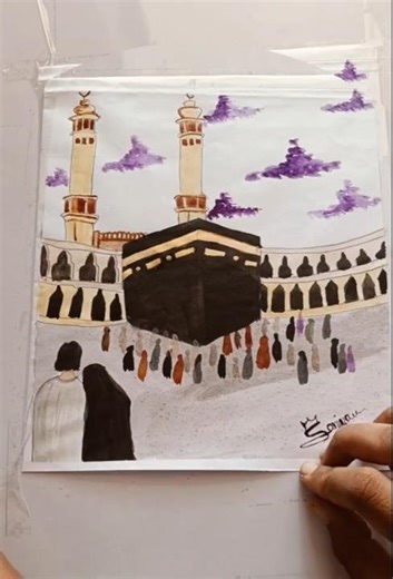 Easy islamic painting ideas for beginners #art #shorts