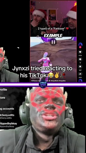 Jynxzi tried reacting to his TikTok 😭✌️🥀 #jynxzi #react #darthmaul #crazy #fypシ゚viral