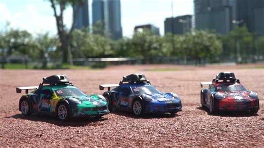 4 Channel Lighted Remote Controlled Children's Toy Car Race Car PVC Shell 1080p HD Camera Outdoor Use Mobile APP Video Recording