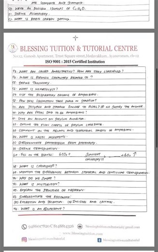 🔬🔥 9th SCIENCE📄 IMPORTANT QUESTIONS + MODEL PAPER #blessingtuition #publicexam2026