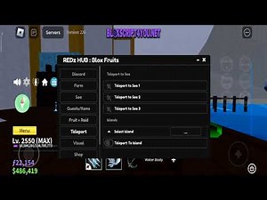 REDz Hub Blox Fruits Mobile Script
