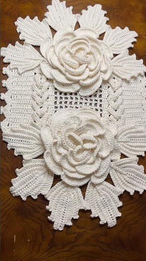 Step by step Table Runner and Rose Tutorials now available on my channel! #crochettablerunner