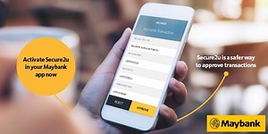Maybank To Enable Secure2u For Verification Of Maybank Card Online Transactions