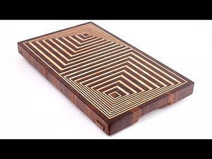 Making 3D end grain cutting board #14