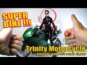 The Matrix Reloaded Trinity Bike [ 1/6 Scale Custom Repaint]