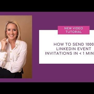 How to send 1000 LinkedIn Event Invitations in less than 1 minute