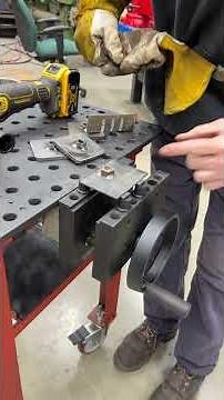 This is a welding table vise called the sidekick vise.