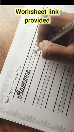 CURSIVE WRITING practice Worksheets